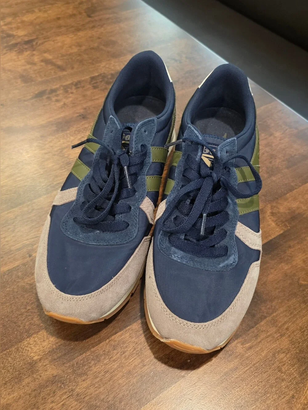 Gola Men's Daytona Chute Trainers Navy Olive Size 10